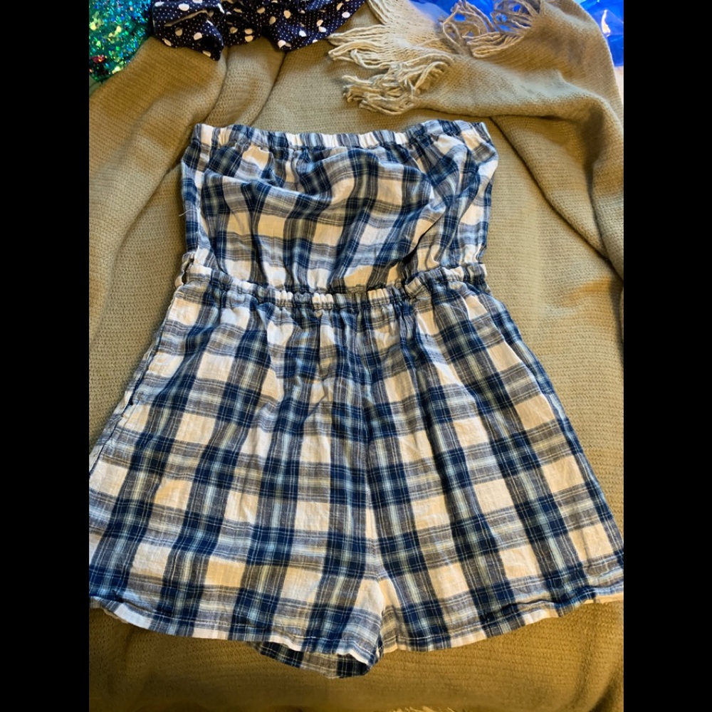 Plaid Forever 21 Romper